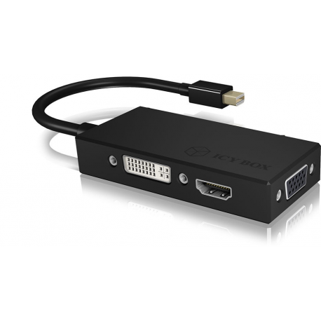 RaidSonic ICY BOX IB-AC1032 - Video converter - DisplayPort - DVI, HDMI, VGA - black - 1