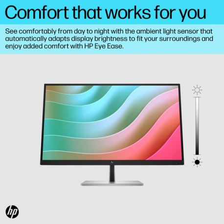 HP E27k G5 - E-Series - LED monitor - 27" (27" viewable) - 3840 x 2160 4K UHD (2160p) @ 60 Hz - IPS - 350 cd / m² - 1000:1 - 5 ms - HDMI, DisplayPort, USB-C - speakers - black head, black and silver (stand) - 7
