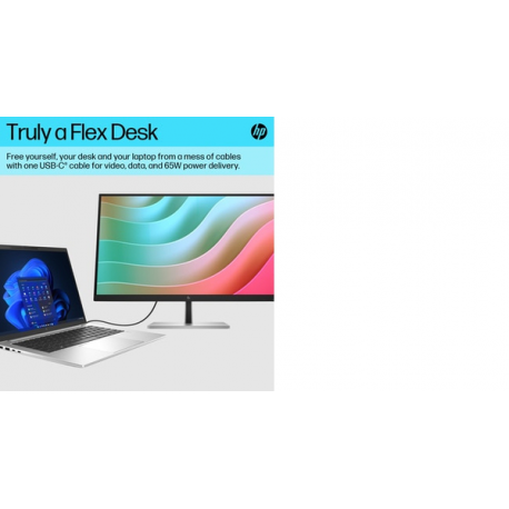HP E27k G5 - E-Series - LED monitor - 27" (27" viewable) - 3840 x 2160 4K UHD (2160p) @ 60 Hz - IPS - 350 cd / m² - 1000:1 - 5 ms - HDMI, DisplayPort, USB-C - speakers - black head, black and silver (stand) - 12