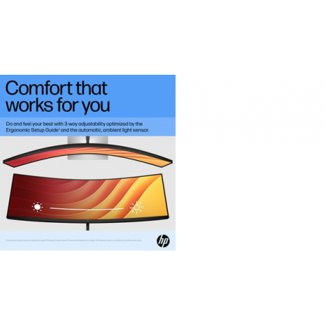 HP E45c G5 - E-Series - LED monitor - curved - 44.5" - 5120 x 1440 Dual Quad HD @ 165 Hz - VA - 400 cd / m² - 3000:1 - 3 ms - HDMI, DisplayPort, USB-C - speakers - black head, black and silver (stand) - 19