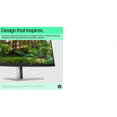 HP E22 G5 - E-Series - LED monitor - 21.5" (21.5" viewable) - 1920 x 1080 Full HD (1080p) @ 75 Hz - IPS - 250 cd / m² - 1000:1 - 5 ms - HDMI, DisplayPort, USB - black, black and silver (stand) - 16