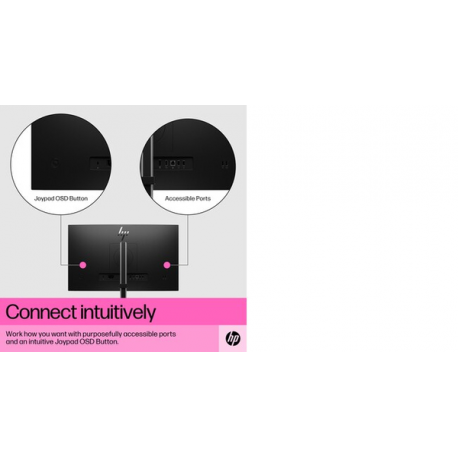 HP E24t G5 - E-Series - LED monitor - 23.8" - touchscreen - 1920 x 1080 Full HD (1080p) @ 75 Hz - IPS - 300 cd / m² - 1000:1 - 5 ms - HDMI, DisplayPort, USB-C - black, black and silver (stand) - 11