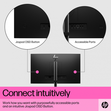 HP E24t G5 - E-Series - LED monitor - 23.8" - touchscreen - 1920 x 1080 Full HD (1080p) @ 75 Hz - IPS - 300 cd / m² - 1000:1 - 5 ms - HDMI, DisplayPort, USB-C - black, black and silver (stand) - 13