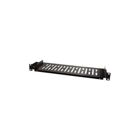 LogiLink - Rack shelf - black, RAL 9005 - 1U - 19" - 0