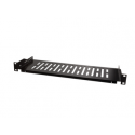 LogiLink - Rack shelf - black, RAL 9005 - 1U - 19"
