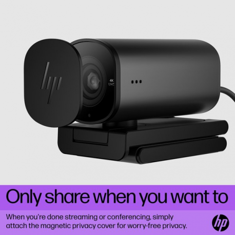 HP 965 Streaming - Webcam - colour - 8 MP - 3840 x 2160 - audio - USB 3.0 - 7