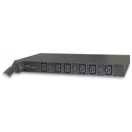 APC Basic Rack PDU - Power distribution strip (rack-mountable) - AC 208 V - 3-phase - input: Hubbell CS8365C - output connectors: 6 (IEC 60320 C19) - 1U - 2.4 m cord - for P / N: SMTL1000RMI2UC, SMX1000C, SMX1500RM2UC, SMX1500RM2UCNC, SMX750C, SMX750CNC - 0