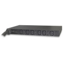 APC Basic Rack PDU - Power distribution strip (rack-mountable) - AC 208 V - 3-phase - input: Hubbell CS8365C - output connectors: 6 (IEC 60320 C19) - 1U - 2.4 m cord - for P / N: SMTL1000RMI2UC, SMX1000C, SMX1500RM2UC, SMX1500RM2UCNC, SMX750C, SMX750CNC
