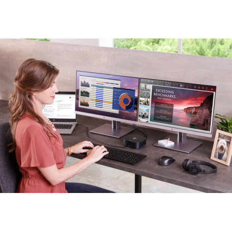 HP USB-C / A Universal Dock G2 - Docking station - USB-C - HDMI, 2 x DP - GigE - 100 Watt - United Kingdom - for HP 340S G7, 470 G7; Chromebook 11 G8, 11A G8, 14 G6; Chromebook Enterprise 14 G6; Chromebook Enterprise x360 14E G1; Chromebook x360 11 G2, 11 G3, 14 G1; Elite Dragonfly; EliteBook 735 G6, 745 G6; EliteBook x360; Mobile Thin Client mt45; ProBook 430 G7, 44X G7, 455r G6, 45X G7; ZBook 15 G6, 17 G6 - 24