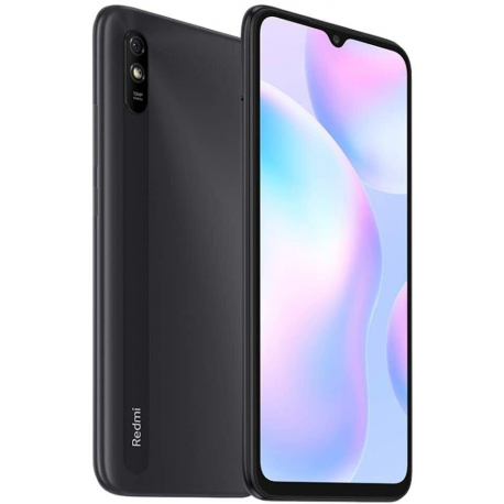 Xiaomi Redmi 9A - 4G smartphone - dual-SIM - RAM 2 GB / Internal Memory 32 GB - microSD slot - 6.53" - 1600 x 720 pixels - rear camera 13 MP - front camera 5 MP - granite grey - 10