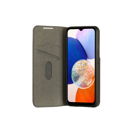 dbramante1928 Oslo - Flip cover for mobile phone - plastic, vegan leather - black - for Samsung Galaxy A14 - 5