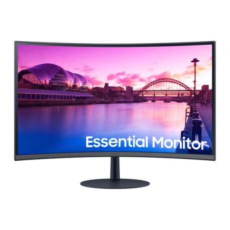 Samsung S27C390EAU - S39C Series - LED monitor - curved - 27" - 1920 x 1080 Full HD (1080p) @ 75 Hz - VA - 250 cd / m² - 3000:1 - 4 ms - 2xHDMI, DisplayPort - speakers - black, dark blue / grey - 0