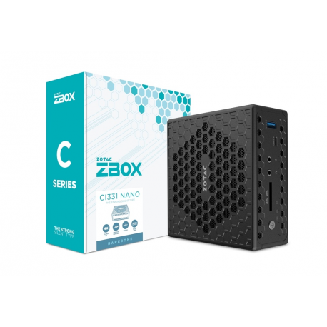 ZOTAC ZBOX CI331 NANO Mini-PC Barebone Intel Core N5100 2xDDR4-2933 SATA III SLOT DUAL GLAN WIFI ac BT DP/HDMI/VGA EU+UK PLUG