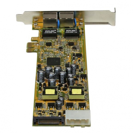 StarTech.com Dual Port PCI Express Gigabit Ethernet Network Card Adapter - 2 Port PCIe NIC 10/100/100 Server Adapter with PoE PSE (ST2000PEXPSE) - Network adapter - PCIe - Gigabit Ethernet x 2 - 4