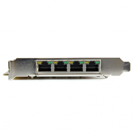 StarTech.com 4 Port Gigabit PoE (Power over Ethernet) Card - PCIe Network Card - PoE / PoE+ Up to 25W Per Port - PCIe NIC - Gigabit Ethernet Card (ST4000PEXPSE) - Network adapter - PCIe x4 - Gigabit Ethernet x 4 - 2