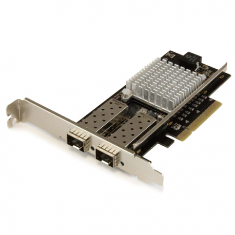 StarTech.com 10G Network Card - 2x 10G Open SFP+ Multimode LC Fiber Connector - Intel 82599 Chip - Gigabit Ethernet Card (PEX20000SFPI) - Network adapter - PCIe 2.0 x8 low profile - 10 GigE - 10GBase-LR, 10GBase-SR, 10GBase-LRM - black - for P / N: BNDTB10GI, BNDTB210GSFP, BNDTB310GNDP, BNDTB410GSFP, BNDTB4M2E1, BNDTBUSB3142 - 0