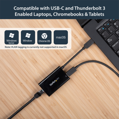 USB-C ADAPTER TO GIGABIT (W/POWER SUPPORT RJ45 F           IN) - 2