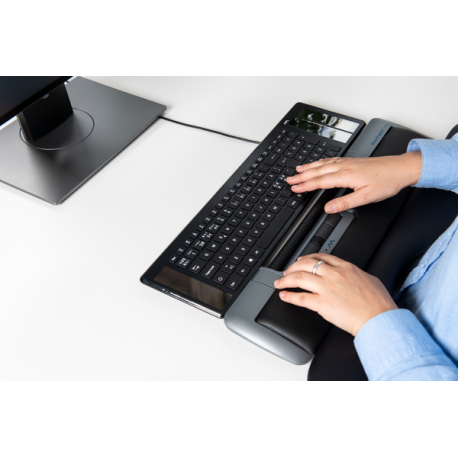 Mousetrapper Delta - Mousetrapper control bar - regular - ergonomic - 6 buttons - wired - USB - grey - 1