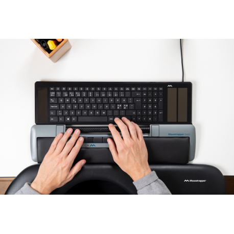 Mousetrapper Delta - Mousetrapper control bar - regular - ergonomic - 6 buttons - wired - USB - grey - 2