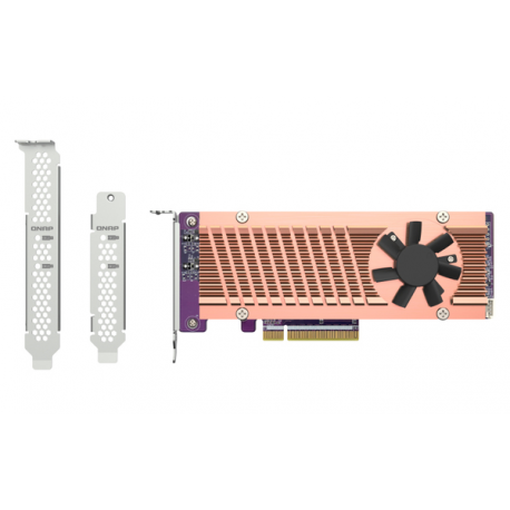 QNAP QM2-2P-384 - Storage controller - PCIe 3.0 - low profile - PCIe 3.0 x8 - 0