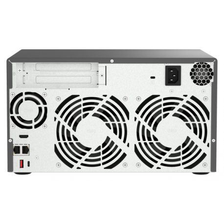 QNAP TVS-H874 - NAS server - 8 bays - SATA 6Gb/s - RAID 0, 1, 5, 6, 10, 50, JBOD, 60, RAID TP - RAM 32 GB - Gigabit Ethernet / 2.5 Gigabit Ethernet - iSCSI support - 1