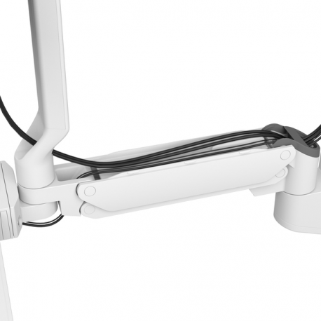 Ergotron CareFit Combo System with Worksurface - Mounting kit (articulating arm, wall track 34", wall mount base, pull-out keyboard tray with integrated worksurface, track mount adapter, wall track covers, track mount bracket) - modular - for LCD display  /  keyboard - plastic, aluminium - white - screen size: up to 27" - wall-mountable - 8