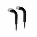 Ubiquiti UniFi - Patch cable - RJ-45 (M) to RJ-45 (M) - 30 cm - 3 mm - CAT 6 - booted - black