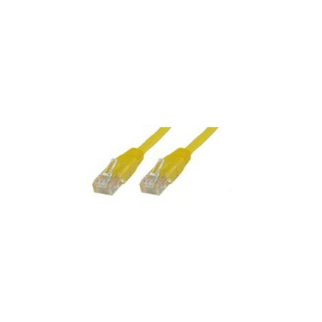 MicroConnect - Network cable - RJ-45 (M) to RJ-45 (M) - 5 m - UTP - CAT 5e - yellow - 1