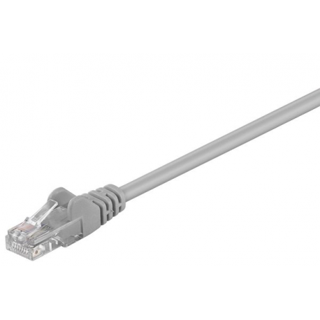 MicroConnect - Network cable - RJ-45 (M) to RJ-45 (M) - 1 m - UTP - CAT 5e - grey - 0