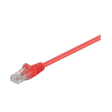 MicroConnect - Network cable - RJ-45 (M) to RJ-45 (M) - 1 m - UTP - CAT 5e - red - 0