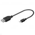 MicroConnect - USB cable - Micro-USB Type B (M) to USB (F) - USB 2.0 OTG - 20 cm