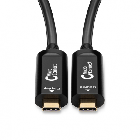 MicroConnect Premium - USB cable - USB-C (M) to USB-C (M) - USB 3.2 Gen 1 - 10 m - Active Optical Cable (AOC), 4K60Hz support - black - 1