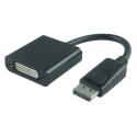 MicroConnect - DisplayPort adapter - dual link - DisplayPort (M) to DVI-I (F) - 15 cm