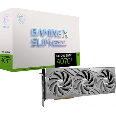 MSI GeForce RTX 4070 GAMING X SLIM WHITE 12G - Graphics card MSI GeForce RTX 4070 GAMING X SLIM WHITE 12G - Graphics card