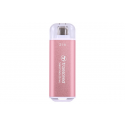 Transcend ESD300 - SSD - 2 TB - external (portable) - USB 3.2 Gen 2x1 (USB-C connector) - rosy pink