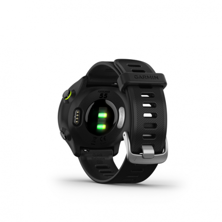 Garmin Forerunner 55 - Black - sport watch with band - silicone - black - display 1.04" - Bluetooth, ANT+ - 37 g - 7