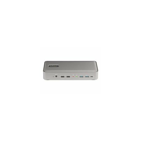 StarTech.com Dual-Laptop USB-C KVM Docking Station, Dual Monitor 4K 60Hz DisplayPort Dock, 5-Port USB Hub, GbE, 90W / 45W Power Delivery to Two Laptops, Windows / Mac, 2-Host KVM Dock - Docking station - USB-C 3.2 Gen 2 - 2 x DP - GigE - TAA Compliant - 0