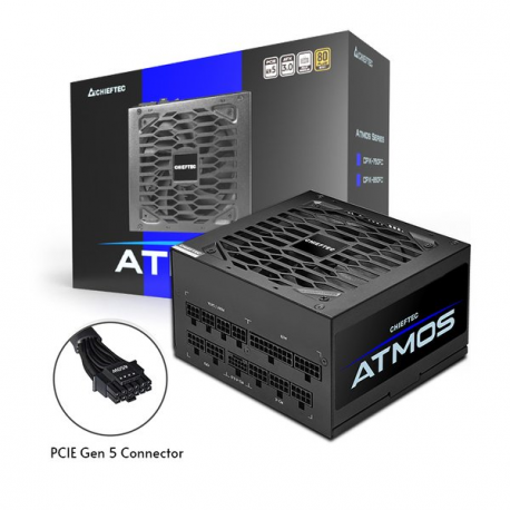 Chieftec ATMOS Series CPX-850FC - Power supply (internal) - ATX12V 3.0 - 80 PLUS Gold - AC 100-240 V - 850 Watt - active PFC - 10