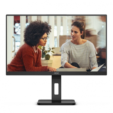 AOC 24E3QAF - LED monitor - 24" - 1920 x 1080 Full HD (1080p) @ 75 Hz - IPS - 1000:1 - 4 ms - HDMI, VGA, DisplayPort - speakers - textured black - 1