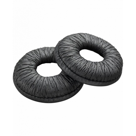 Poly - Ear cushion for wireless headset - leatherette - black (pack of 2) - 0