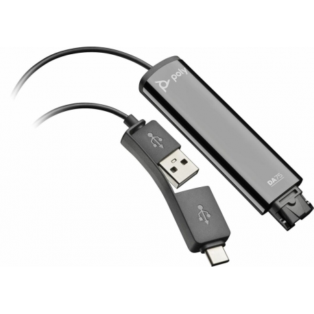 Poly DA75 - Sound card - USB-C  /  USB-A - for Laptop 14, 15; Pavilion Aero Laptop 13; Pavilion Plus Laptop 14, 16 - 0