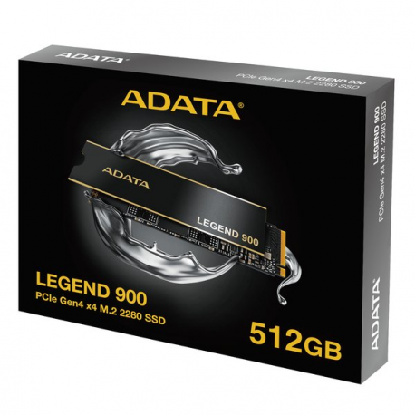 ADATA Legend 900 - SSD - 512 GB - internal - M.2 2280 - PCI Express 5.0 x4 (NVMe) - 256-bit AES - integrated heatsink - 3
