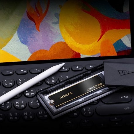 ADATA Legend 900 - SSD - 512 GB - internal - M.2 2280 - PCI Express 5.0 x4 (NVMe) - 256-bit AES - integrated heatsink - 9