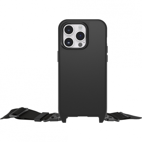 OtterBox React Series - Back cover for mobile phone - necklace - MagSafe compatibility - plastic - black - for Apple iPhone 14 Pro Max - 0