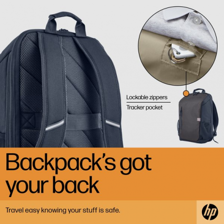HP Travel - Notebook carrying backpack - up to 15.6" - iron grey - for Victus by HP Laptop 15; Pavilion x360 Laptop - 19