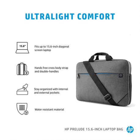 HP Prelude - Notebook carrying case - 13.3" - 15.6" - for HP 15; ENVY x360; Pavilion Gaming 15; Pro x360; ProBook 45X G9; ZBook Power G9 - 19