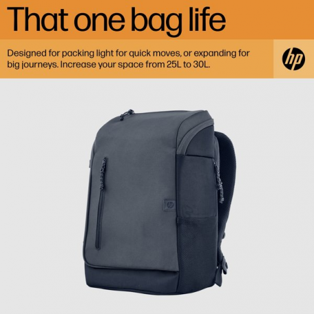 HP Travel - Notebook carrying backpack - up to 15.6" - iron grey - for Victus by HP Laptop 15; Laptop 15s; Pavilion x360 Laptop; Pro x360 - 13