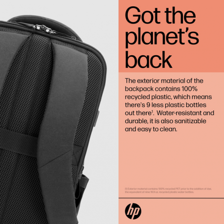 HP Renew Executive - Notebook carrying backpack - 16.1" - black - for HP 250 G9 Notebook; Fortis 11 G9 Q Chromebook - 13