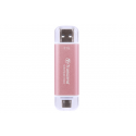 Transcend ESD310P - SSD - 2 TB - external (portable) - USB 3.2 Gen 2x1 (USB-C connector) - pink