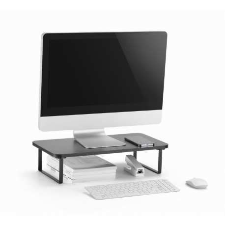 Gembird MS-TABLE-03 - Stand - rectangle - for monitor / notebook - plastic, particle board, steel - black - desktop - 6